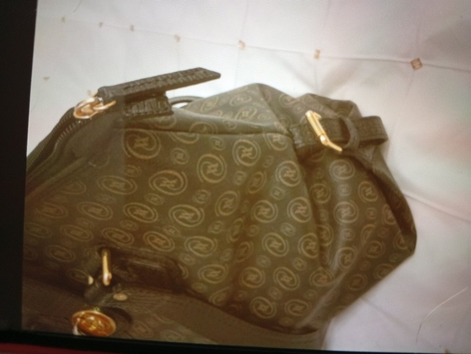 Klasik Desenli Kadın Deri Çanta orjinal vakko - Görsel 2