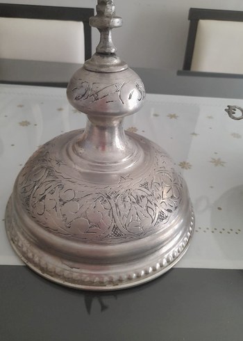 Parlak Beyaz Geleneksel Bakır mangal - Görsel 6