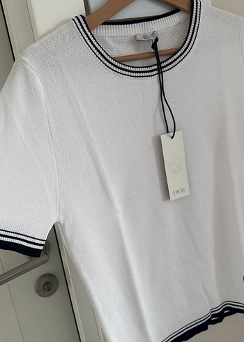 Dior Kadın Beyaz Kısa Kollu Tişört - Görsel 7