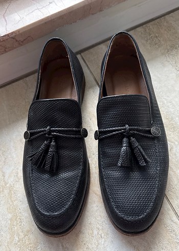 Siyah Deri Erkek Klasik Püsküllü Ayakkabı - Görsel 5