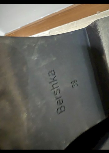 Bershka Kadın Siyah Tokalı Platform Topuklu Loafer