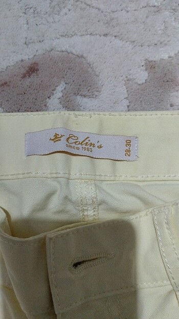 Colin's Colins açık sarı yazlık pantolon