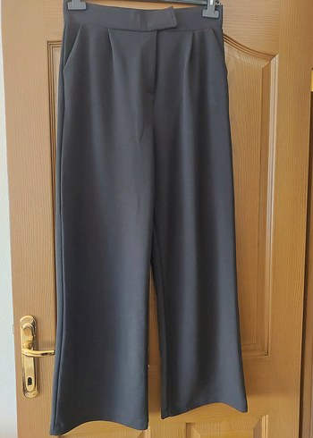 Siyah  Desenli Gotik Kadın Kumaş Pantolon - Görsel 3