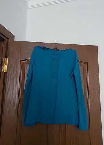 Kadın yeşil Uzun Kollu Bluz - Görsel 2