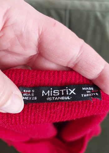 Kadın Kırmızı Kayık Yaka Sweatshirt - Görsel 2