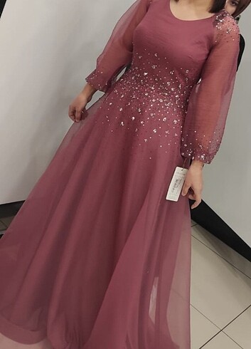 gül kurusu elbise