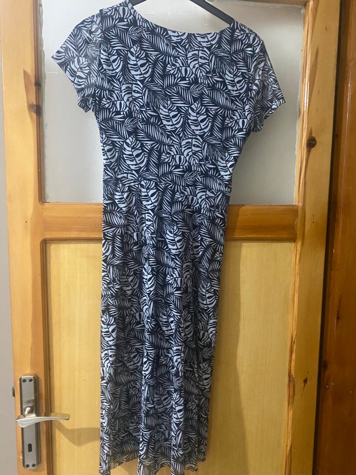 Bohem V Yaka Bağlamalı Elbisesi - Görsel 2