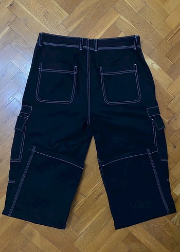 Bershka Siyah Bol Kesim Erkek Denim Pantolon - Görsel 3