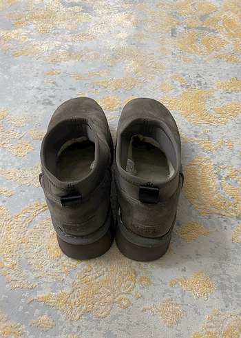 Gri Süet Ugg Kadın Platform Botlar - Görsel 3