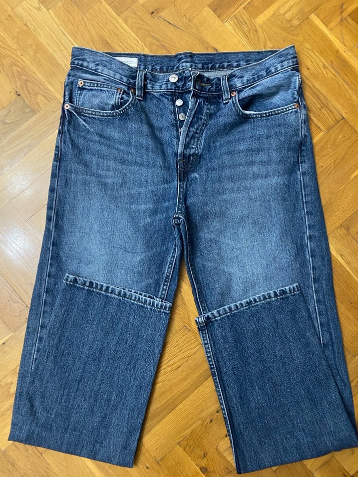 Zara Mavi Straıght Fıt Pantolon - Görsel 3