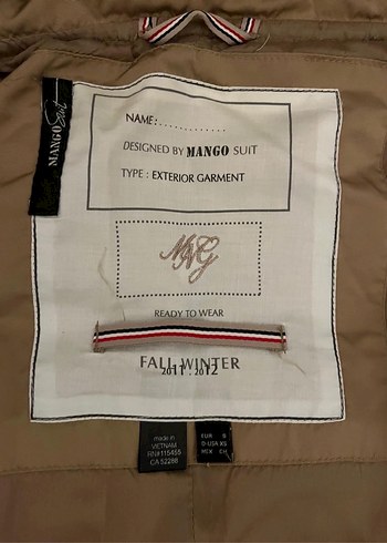 Mango Bej Uzun Şişme Mont - Görsel 3