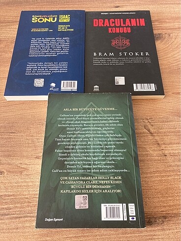 3 kitap birlikte . Sonsuzluğun sonu -Draculanın konuğu -Demir yı