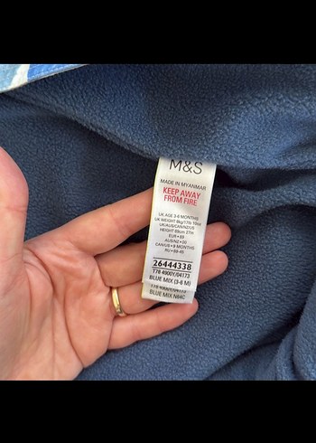 Marks&spencer Mavi Kamuflaj Erkek Bebek astronot tulum - Görsel 4