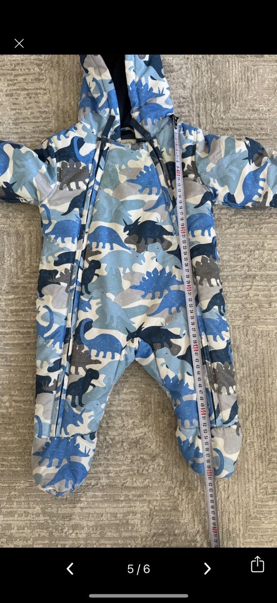 Marks&spencer Mavi Kamuflaj Erkek Bebek astronot tulum - Görsel 5