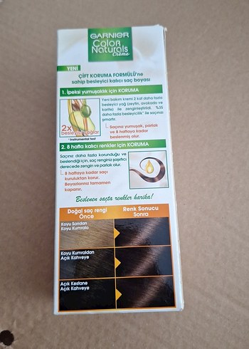  Beden Garnier Color Naturals Saç Boyası 5.15 Kızıl Kahve