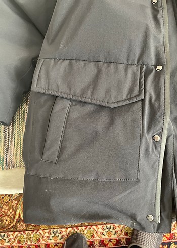 Zara Kürklü Kapüşonlü kuş tüyü çocuk Mont - Görsel 4