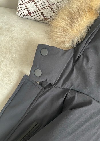 Zara Kürklü Kapüşonlü kuş tüyü çocuk Mont - Görsel 2