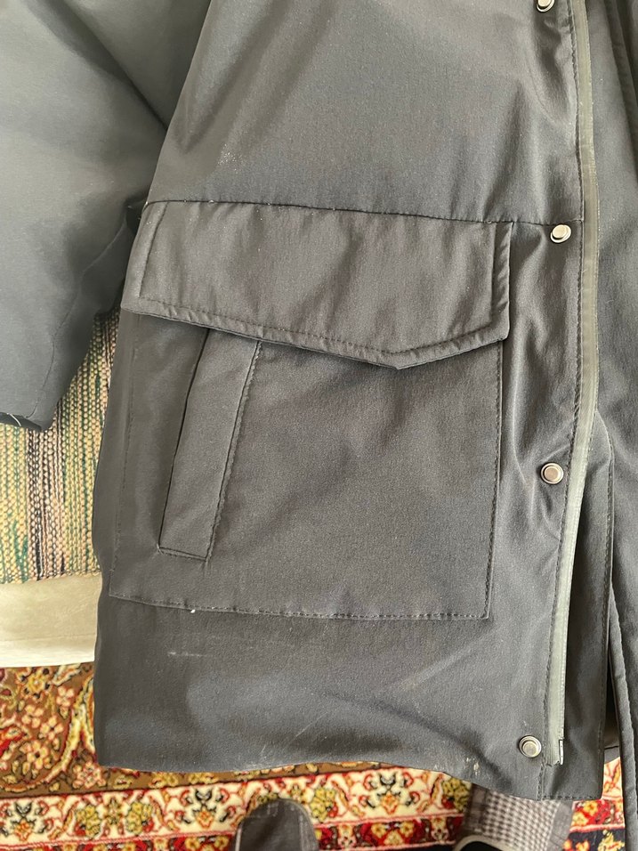 Zara Kürklü Kapüşonlü kuş tüyü çocuk Mont - Görsel 4