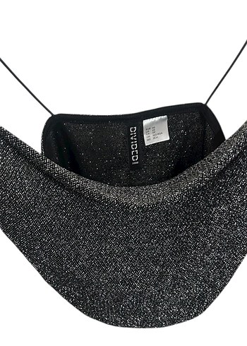 Siyah Parlak H&M Crop - Görsel 3