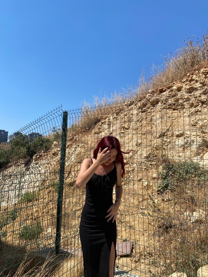 Siyah Straplez Midi Elbise - Görsel 2