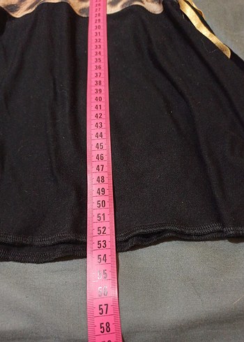 Leopar Desenli Siyah Mini Hamile Eteği - Görsel 5