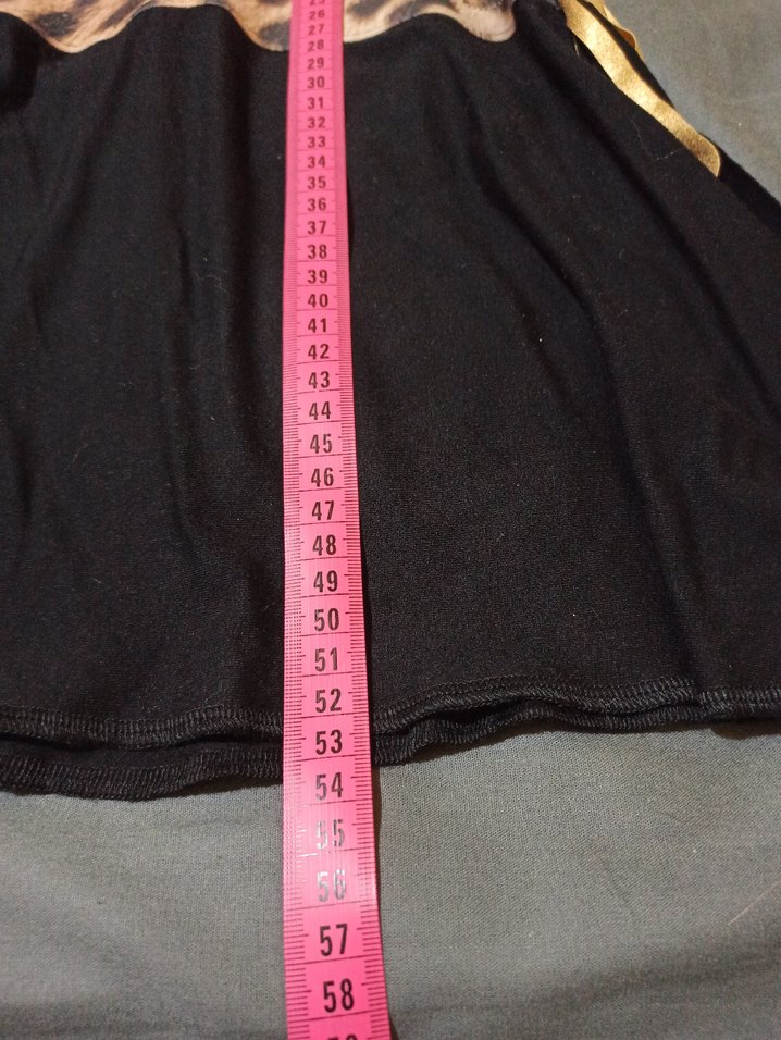 Leopar Desenli Siyah Mini Hamile Eteği - Görsel 5