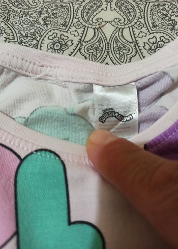 5 Yaş Beden Pembe Baskılı Kız Çocuk Pijama Takımı