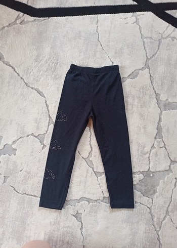 Siyah Payetli Kız Tayt - Görsel 2