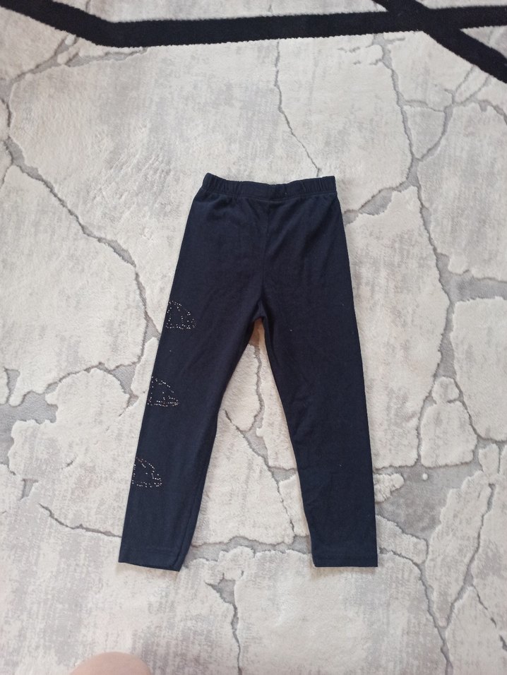 Siyah Payetli Kız Tayt - Görsel 2