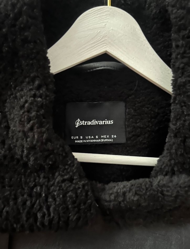 Siyah Deri Biker Ceket - Görsel 2