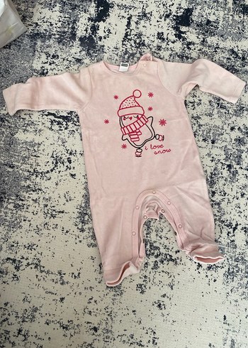 Kız Çocuk Pembe Kelebek Desenli Elbise - Görsel 3