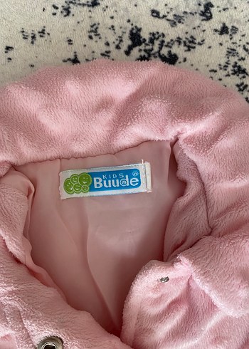 Kız Çocuk Pembe Peluş Mont - Görsel 2