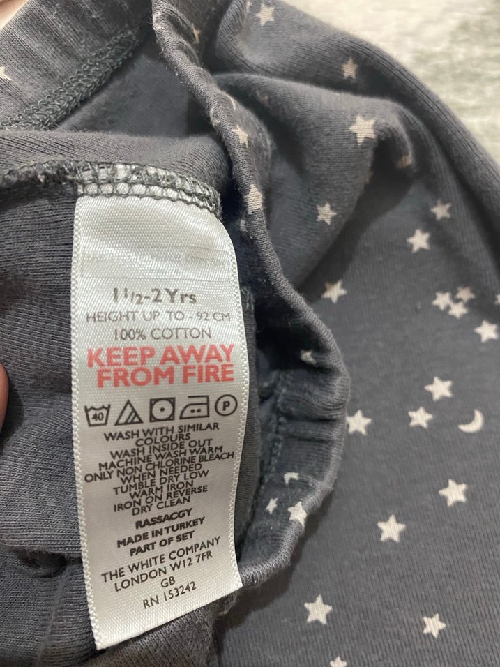 Kız Çocuk Gri Yıldız Desenli Tayt - Görsel 2