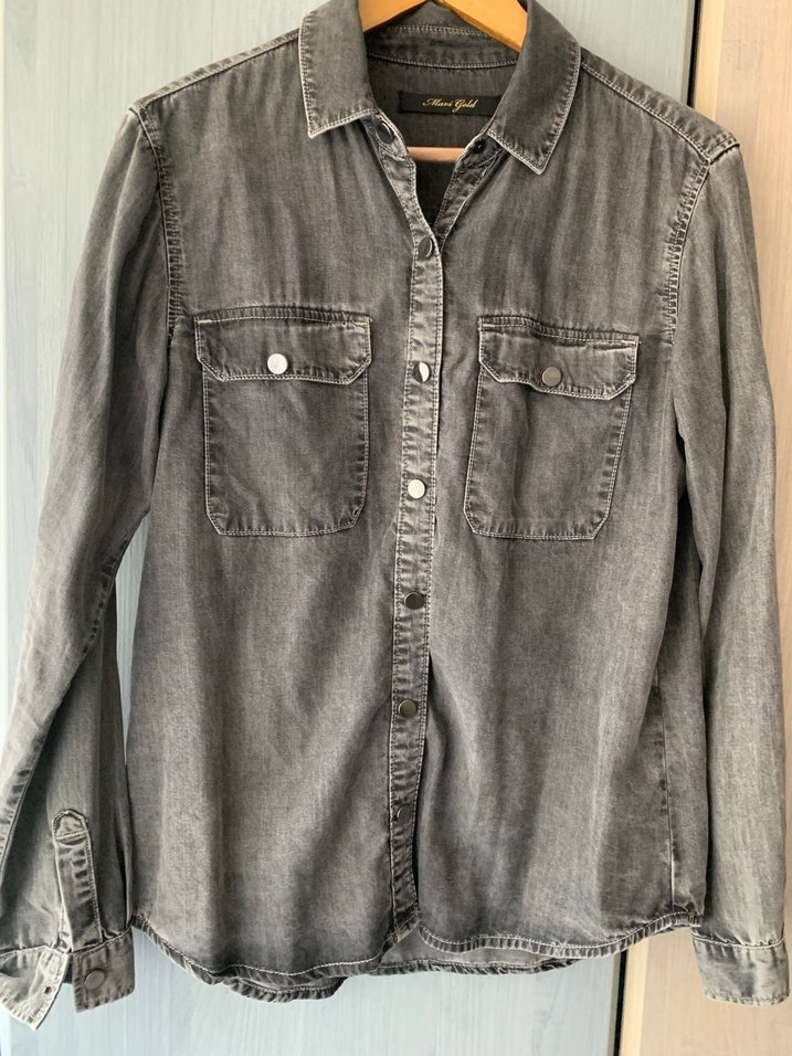 mavi jeans gömlek - Görsel 2