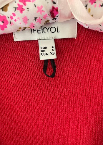 Kırmızı V Yaka Kadın Triko Kazak - Görsel 3