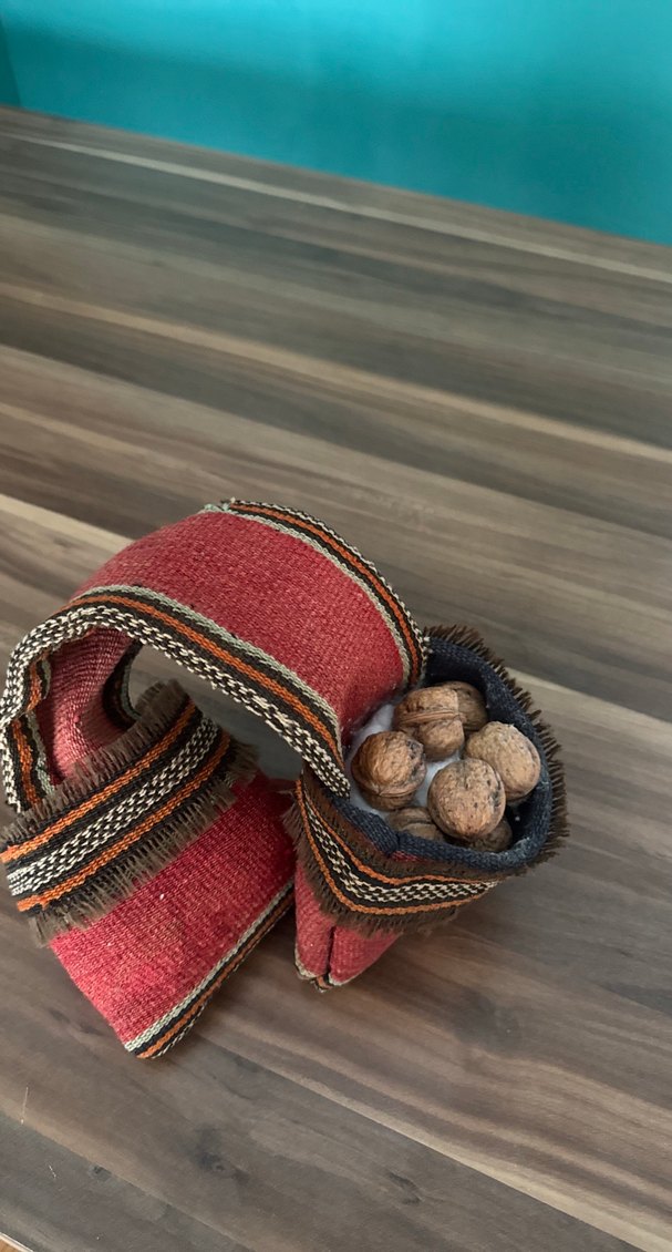 El işlemesi dekor ürünü kese - Görsel 2