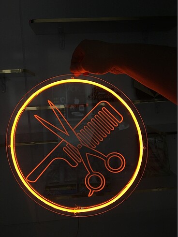Beden çeşitli Renk Kişiye Özel Kazımalı Neon Led Dekoratif Pano