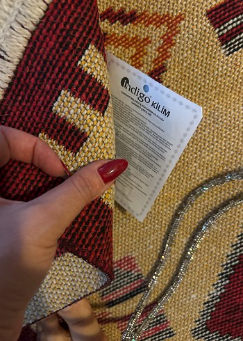 Diğer Etiketli 80 1,20 cm Etnik Desenli Çok Renkli Kilim