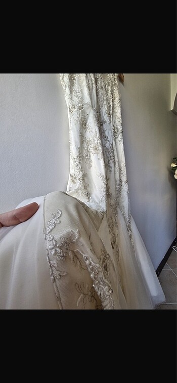 Özel dikim Fransız danteli  gelinlik - Görsel 8