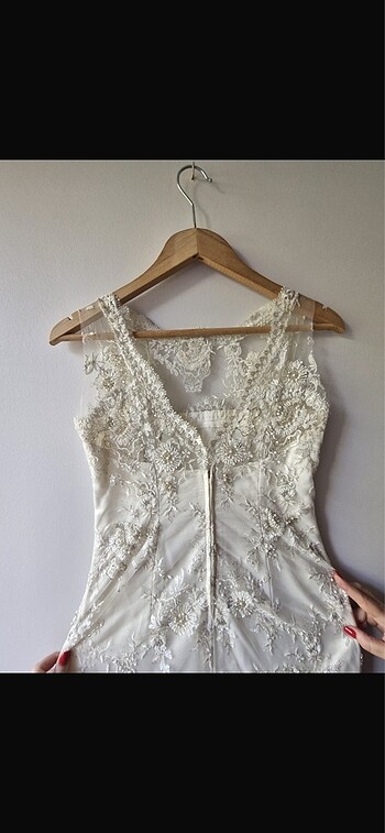 Özel dikim Fransız danteli  gelinlik - Görsel 5