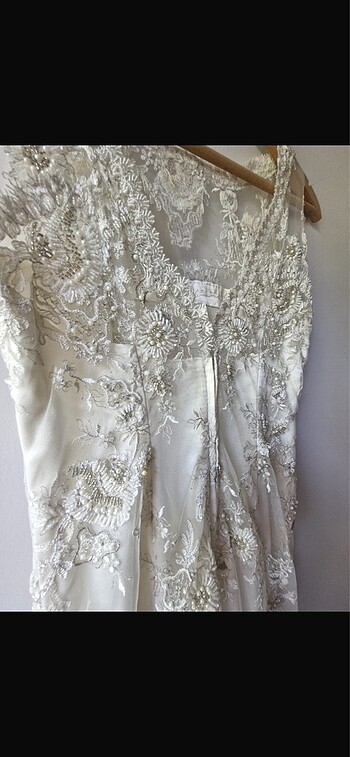 Özel dikim Fransız danteli  gelinlik - Görsel 6