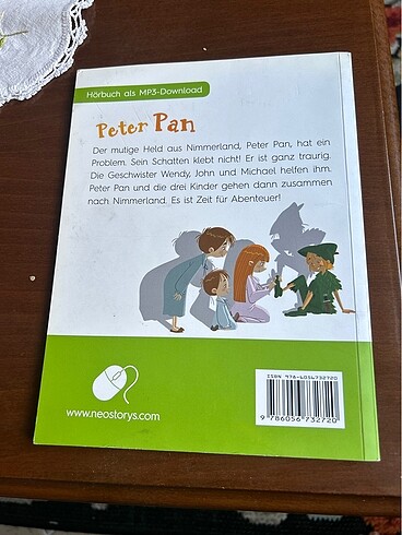 Peter pan james ö.barrie A1  Almanca okuma kitabı - Görsel 2