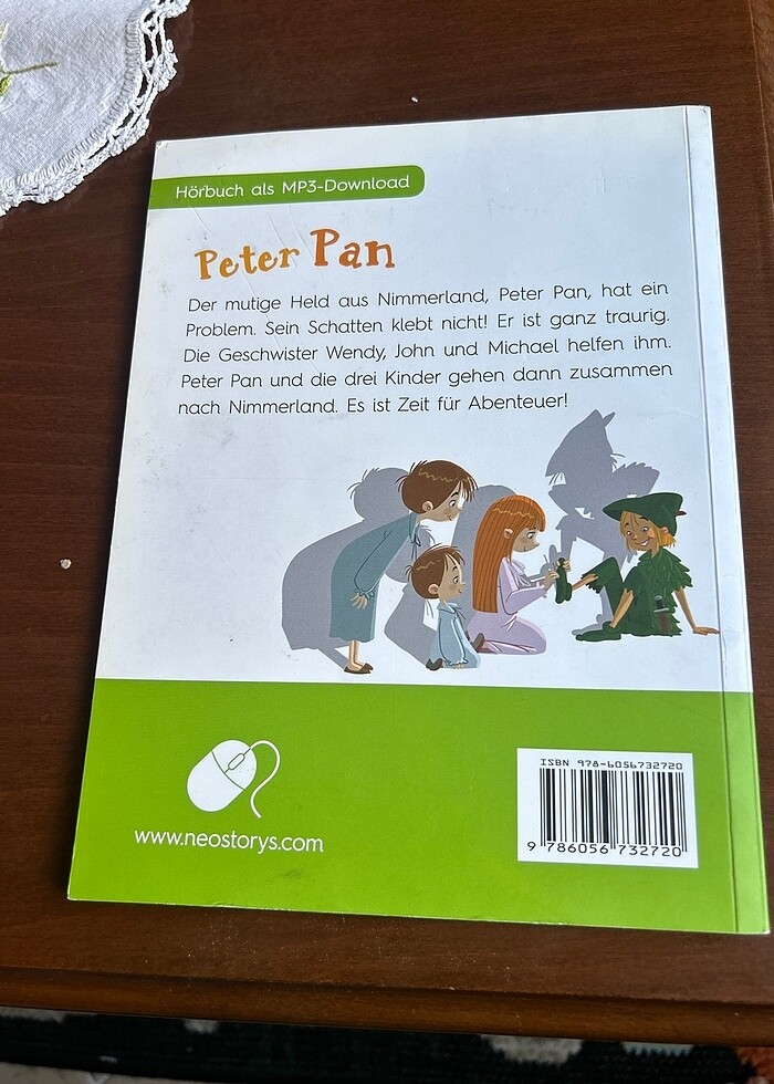 Peter pan james ö.barrie A1  Almanca okuma kitabı - Görsel 2