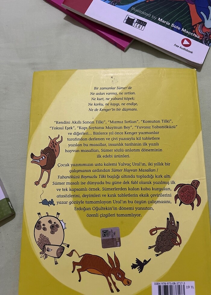 YabanöküÜ boynuzlu tilki,Sümer hayvan masalları kitabı  yapı kre - Görsel 2