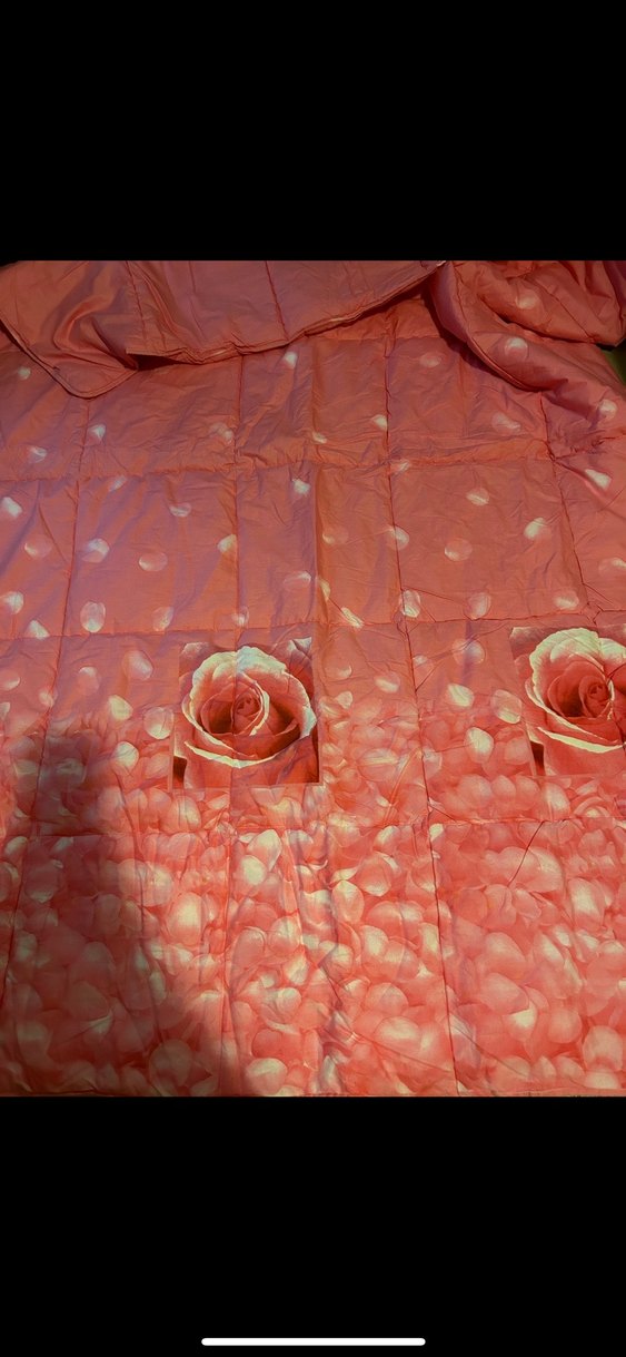 Yeni Çift kişilik gül desenli yorgan - Görsel 3