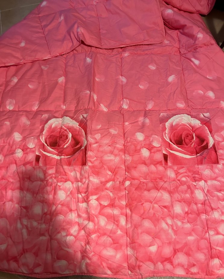Yeni Çift kişilik gül desenli yorgan - Görsel 2
