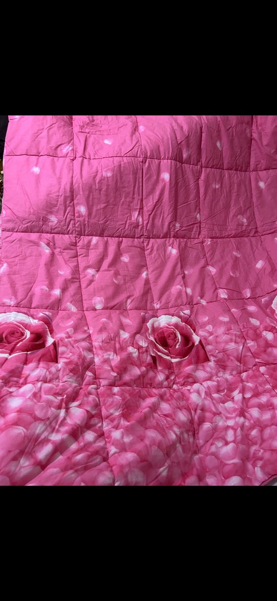 Yeni Çift kişilik gül desenli yorgan - Görsel 5
