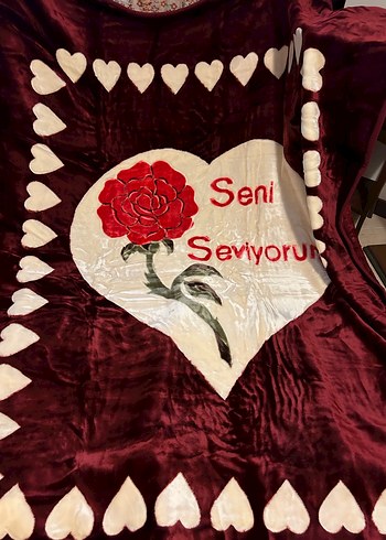  Beden bordo Renk Çift kişilik ipek,bordo Nakışlı 