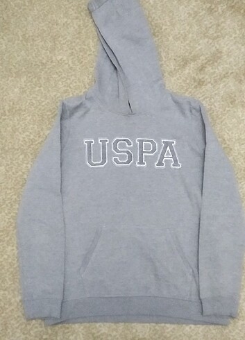 U.s. polo L beden gri sweatshirt 