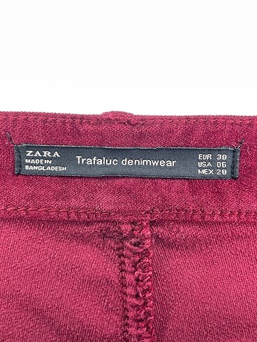 38 Beden bordo Renk Zara Jean / Kot %70 İndirimli.